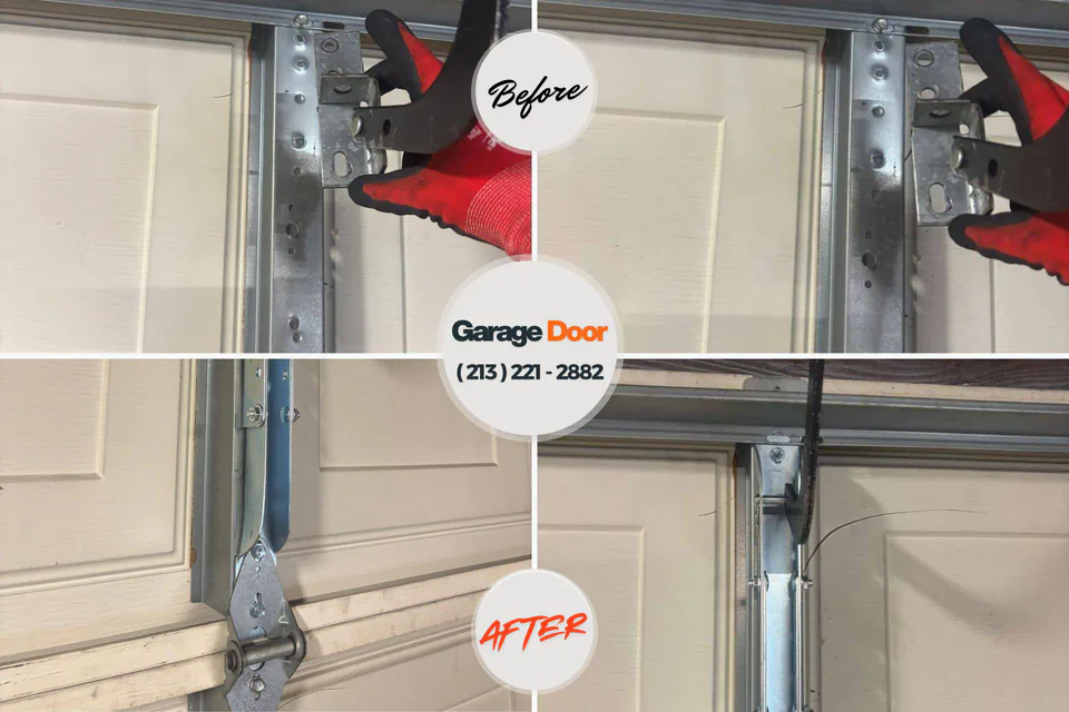 Before and after: garage door repair McIntosh, NM